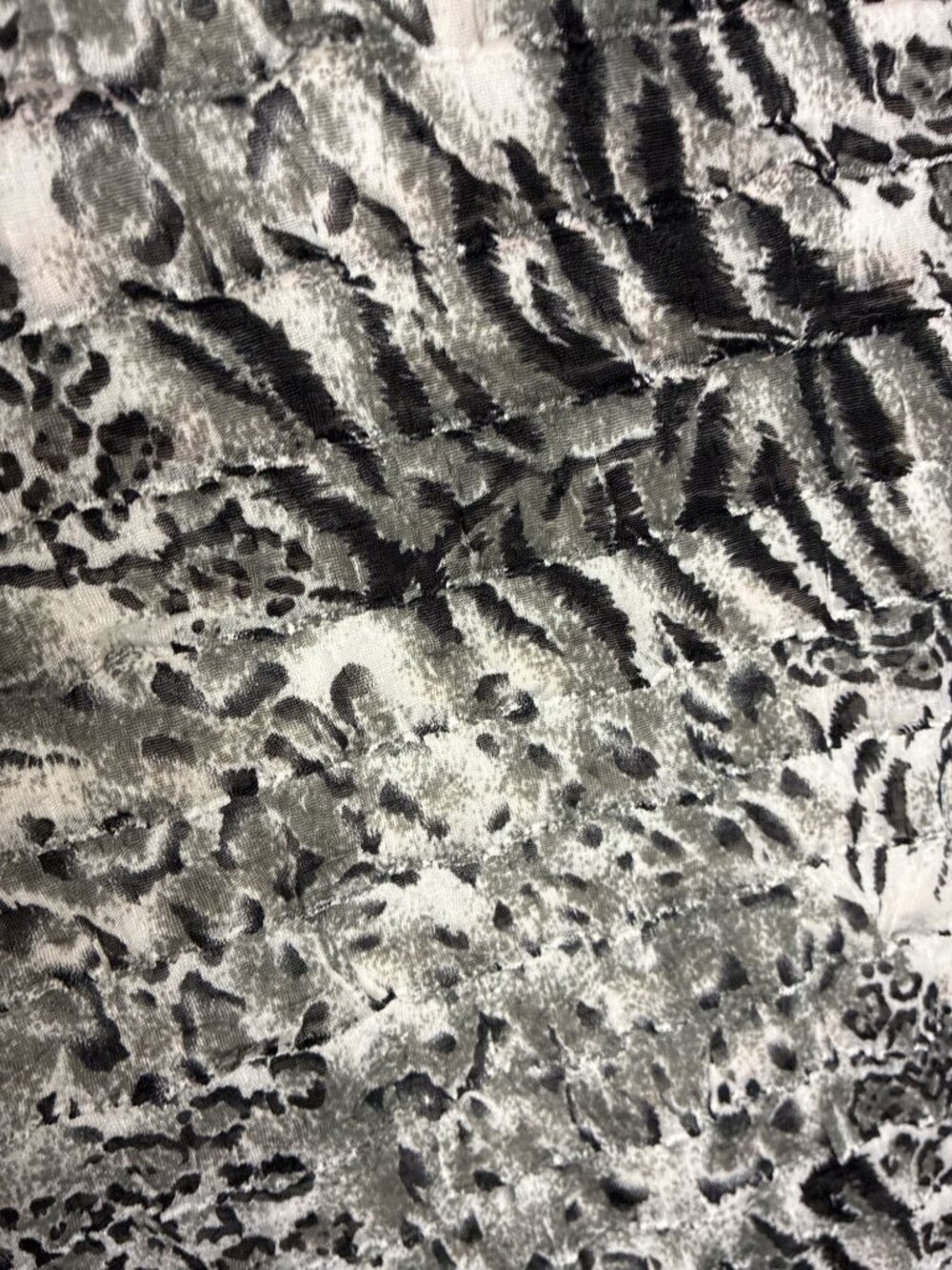 Laura Ashley Woman 1X Black White Animal Print Textured Tank Top Lined - Picture 4 of 10